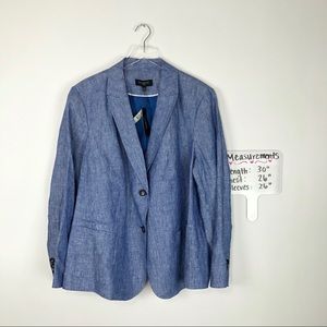 Talbots | Plus Size 22W 100 Linen Blazer Jacket
